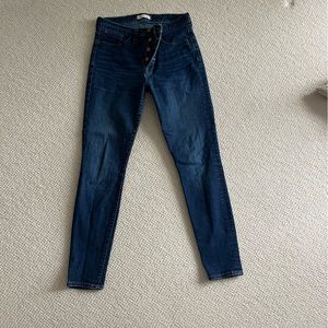 Madewell High-rise Skinny Button Fly. Size 30